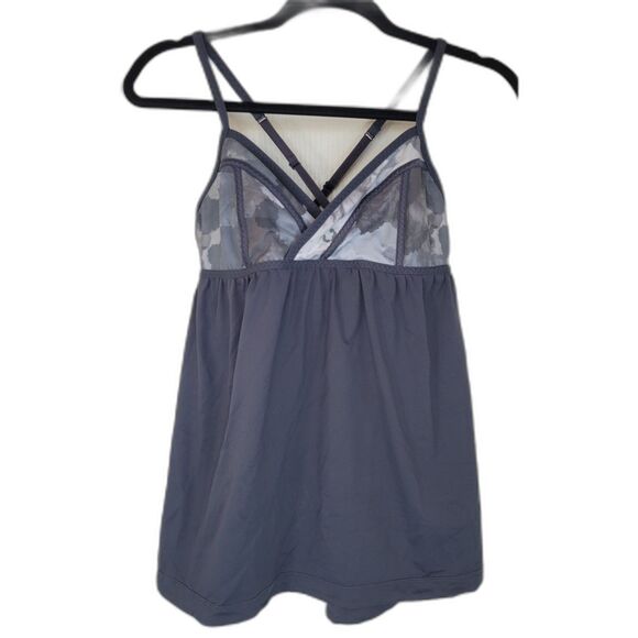 Lululemon Rehearsal Tank Black / White Coal Tinted Canvas Super - Picture 1 of 3